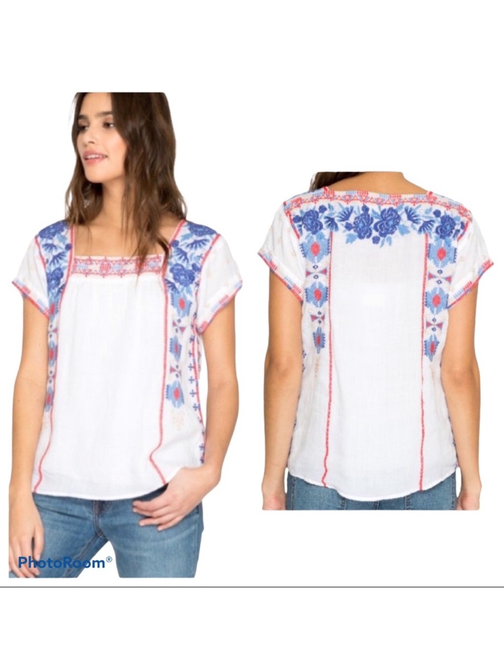 Johnny Was Workshop Zelda Mexican Peasant Top